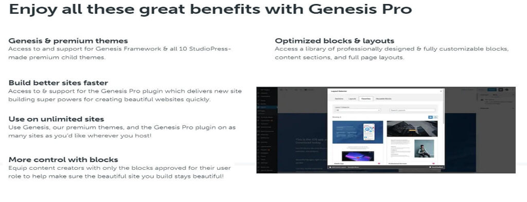 Genesis Pro page builder